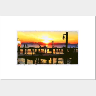 Kirkland Marina Sunset Posters and Art